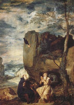 Diego Velazquez Saint Antoine abbe et Saint Paul ermite (df02) Spain oil painting art